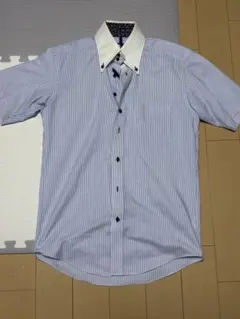 Perfect Suit メンズ 半袖ドレスシャツ ストライプのサムネイル