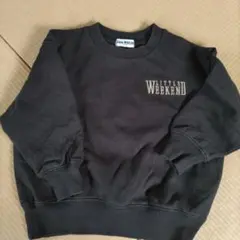 Little WEEKEND スウェット ブラック 90cm