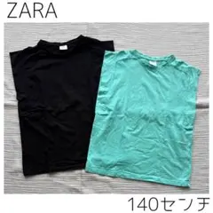 ZARA ノースリーブ タンクトップ 2枚セット　140センチのサムネイル