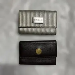 BVLGARI ブルガリ　キーケース　2個セット　シルバー　ブラウンのサムネイル