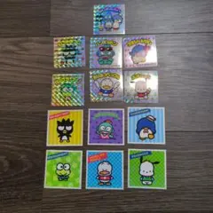 サンリオキャラクターズマン シール はぴだんぶい コンプリート 計13枚