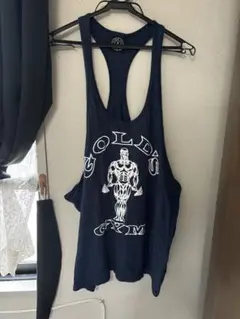 GOLD'S GYM タンクトップ ネイビー Mサイズ