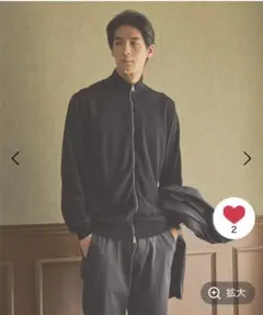 salondegwジップニットグローバルワークジャケットニットシャツスーツコート