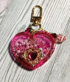 5♡シャカシャカキーホルダー シェイカー レジンキーホルダー レジンチャーム