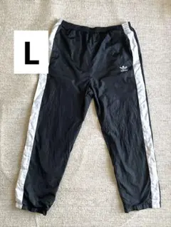 adidas ナイロン ジャージパンツ Lサイズ