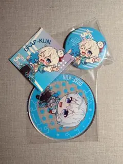 ドズル社　おらふくん　アクリルコースター　缶バッジ