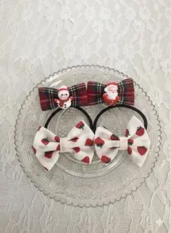 ヘアゴム クリスマス サンタ