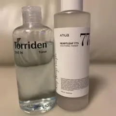 （使用品）Torriden 、Anua トナー　2種類セット