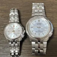 【ジャンク品】citizen attesa アテッサ　ペアウォッチ　現在不動