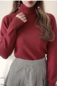タートルネックセーター