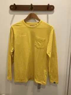【お値下げ可】MAMMUT イエロー 長袖カットソー Mサイズ
