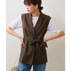 ガリャルダガランテ テーラードジレ リボンベルト付き