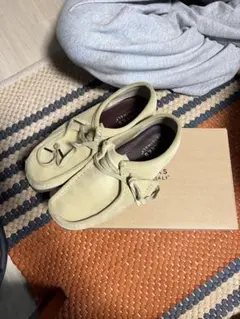 クラークス　ワラビーブーツ　ベージュ スエード　uk7.5