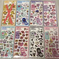 7枚セット　平成はっぴーフォン サンリオ　キティー　クロミ　マイメロ
