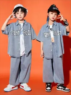 ダンス衣装 デニムセットアップ 140