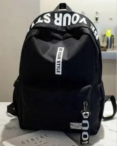 【新品】 リュックサック メンズ レディース シンプル ブラック 黒 通学 通勤