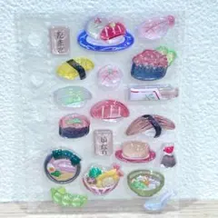 大人気 入手困難 ボンボンドロップシール お寿司 和柄 お裾分け シール帳