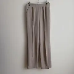 ◎AlmaDesign フレアパンツ ライトベージュ L