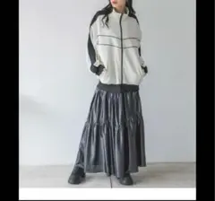 新品　JEANASIS グリッターキリカエギャザースカート