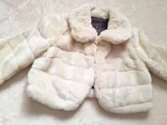 forever twentyone アイボリー ファーコート Sサイズ