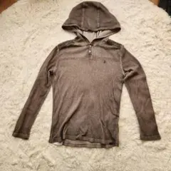 Volcom フード付きブラウンパーカー M