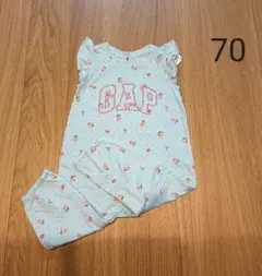 新品☆70 ベビーギャップ フルーツ柄 ロンパース