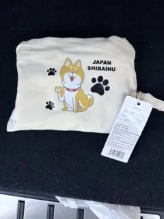 柴犬デザインのキャンバスポーチ