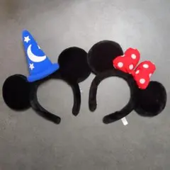 ミッキー＆ミニー　カチューシャ　ペア　ディズニー