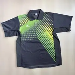 MIZUNO ミズノ ポロシャツ グレーイエローＭサイズのサムネイル