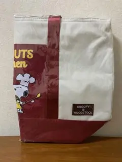 PEANUTS スヌーピー　保冷付き　エコトートバッグ　赤