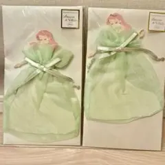 新品未開封ディズニーリトルマーメイド オーガンジードレスカード2個セット