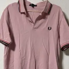 FRED PERRY ピンク ポロシャツ Lサイズ
