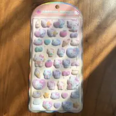 正規品　ハローキティ　コットンパフィーシール　サンリオ　立体シール