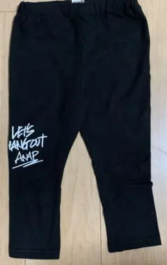 ANAPKidsダメージ加工レギンス黒130cm