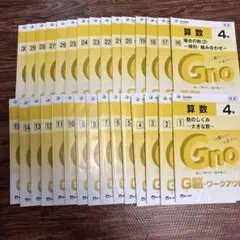 グノーブル　G脳ワークアウト　4年算数30冊