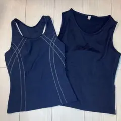 【美品】ユニクロ　フィットネス水着　Mサイズ　2着　トップスのサムネイル