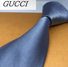 美品★ GUCCI グッチ ★ ブランド ネクタイ シルク 紋章 筆記体ロゴ