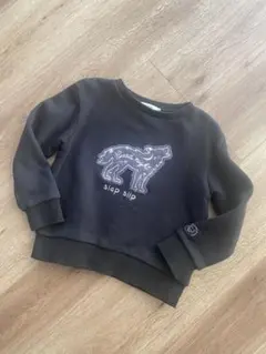 SLAP SLIP ブラック トレーナー 120