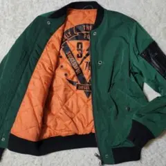 希少✨　ディーゼル　MA-1　キルティング　フライトジャケット　ボンバー　カーキ