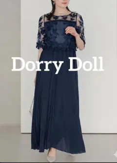 【美品】Dorry Doll プリーツ ワンピース ドレス 結婚式 パーティー