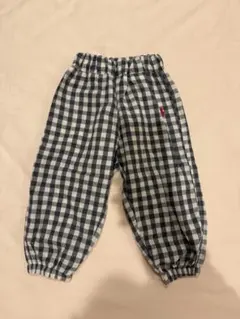チェック柄パンツ（95cm未満）