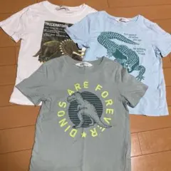 H&M　恐竜デザイン Tシャツ 3枚セット 100cm