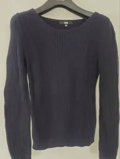 美品　ユニクロ　コットンカシミヤセーター　カットソー　ニット