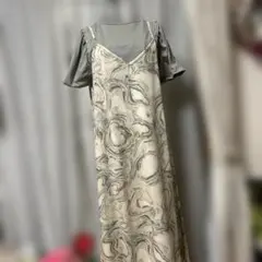 マーブル模様キャミワンピース