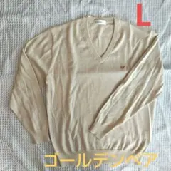 Golden Bear ゴールデンベア　メンズ Vネックニットセーター毛100%