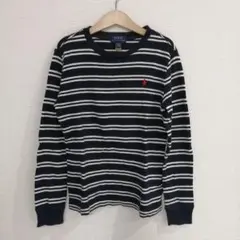 POLO RALPH LAUREN　キッズ　ロンT　ボーダー　紺と白　130cm