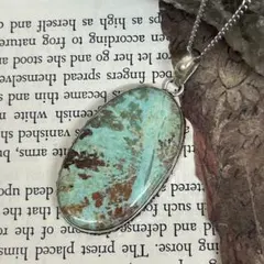 70s ヴィンテージ ターコイズ ネックレス シルバー925 アメリカ製 ハート