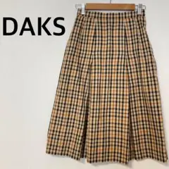 ダックス DAKS ハウスチェック柄スカート 裏地 ポケットのサムネイル