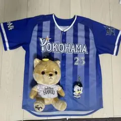 Mサイズ 筒香嘉智 レプリカユニ＋柳田悠岐 しば犬ぬいぐるみ プロ野球セットのサムネイル