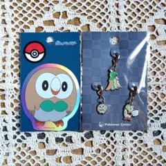 ポケモン モクロー 銀ステッカー&メタルチャーム セットのサムネイル
